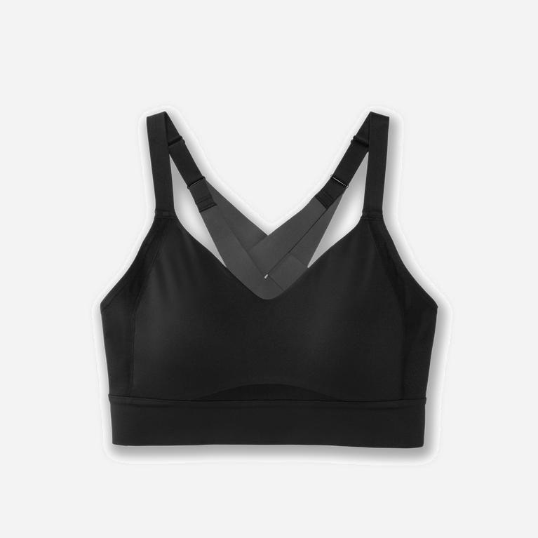 Brooks Drive Interlace Womens Running Bra Ireland Black (YQWA-90576)